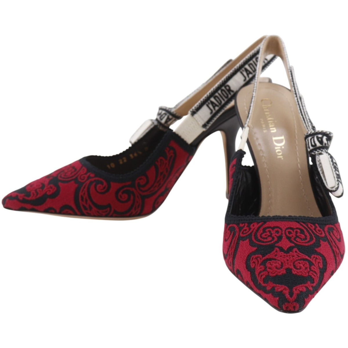 Dior J'adior Cotton Black Red Pumps Heels