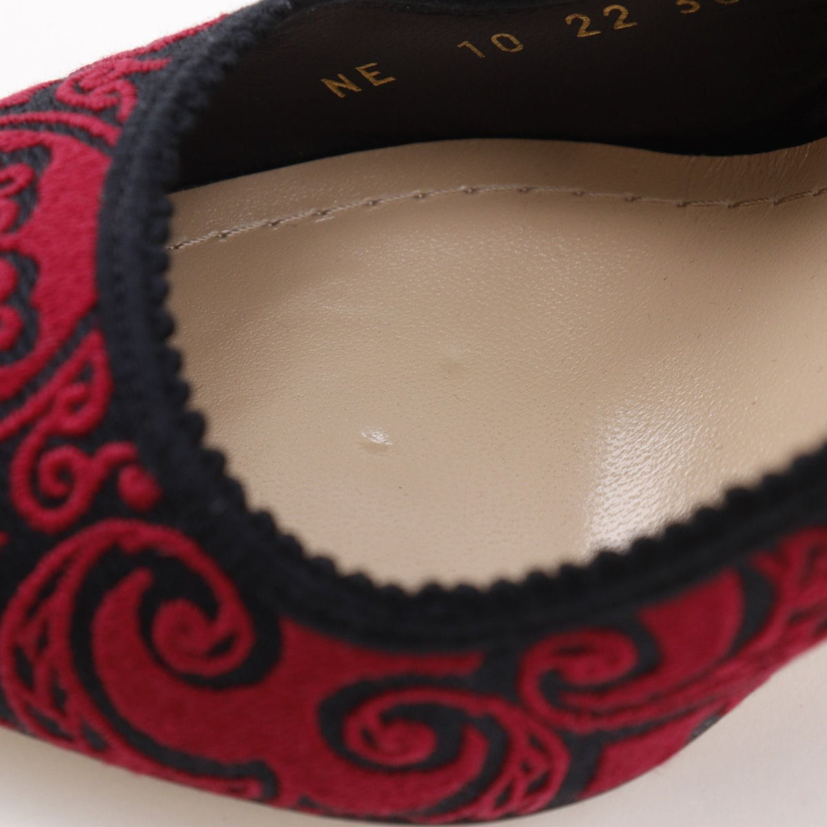 Dior J'adior Cotton Black Red Pumps Heels — view 8