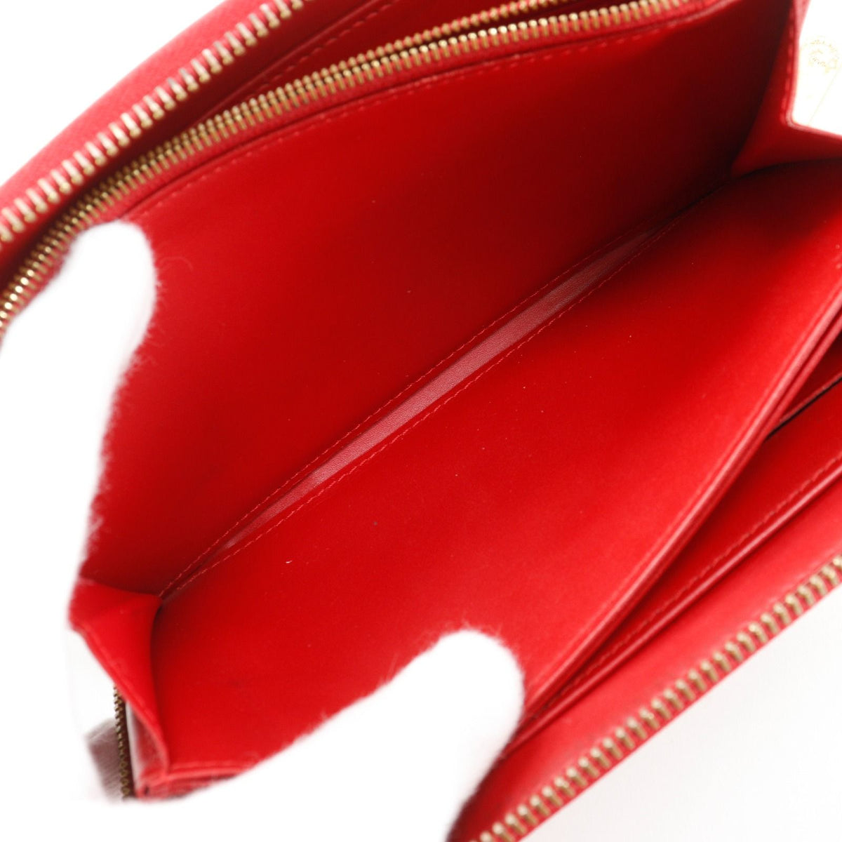 Louis Vuitton Zippy Wallet Monogram Vernis Cerise Red — view 8