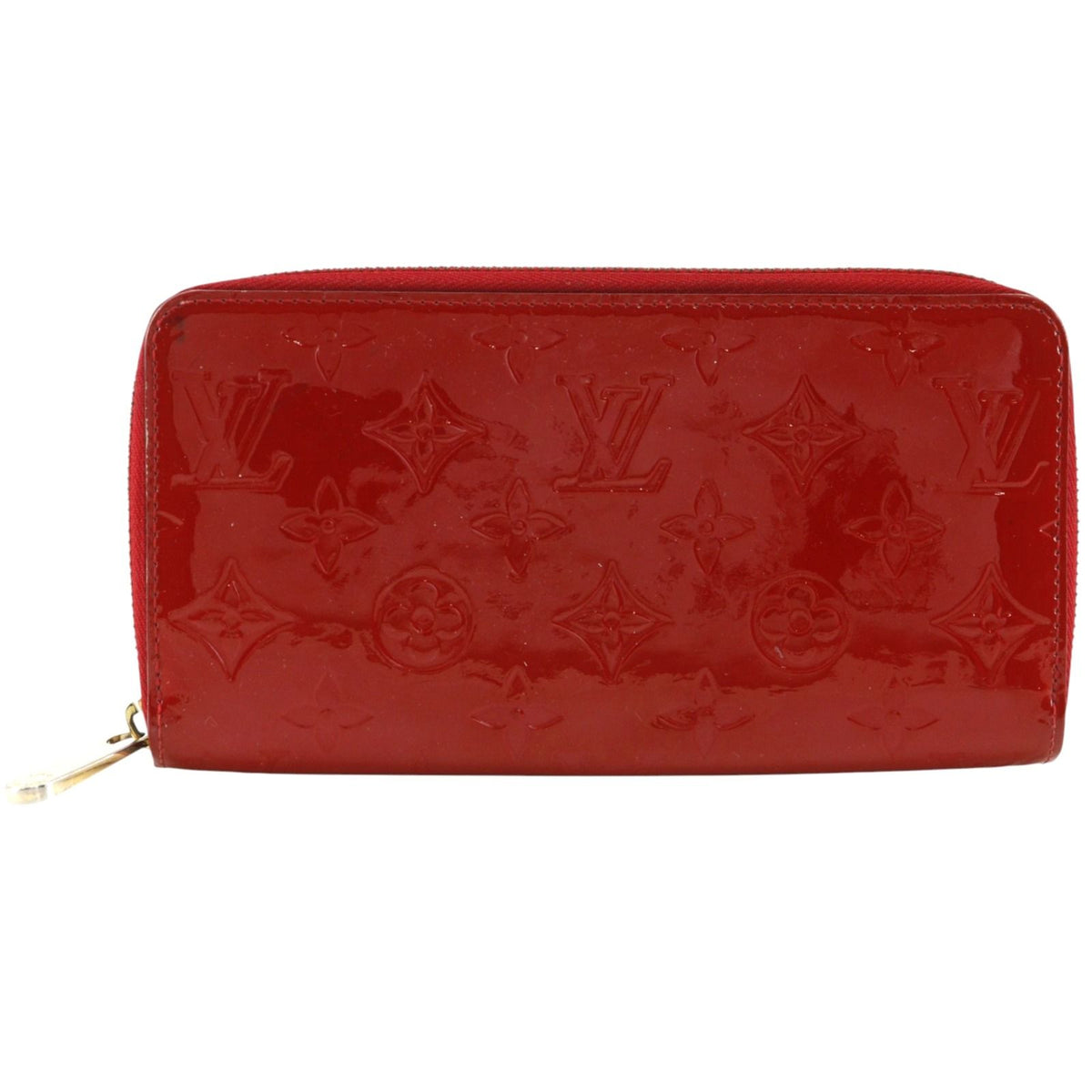 Louis Vuitton Zippy Wallet Monogram Vernis Cerise Red