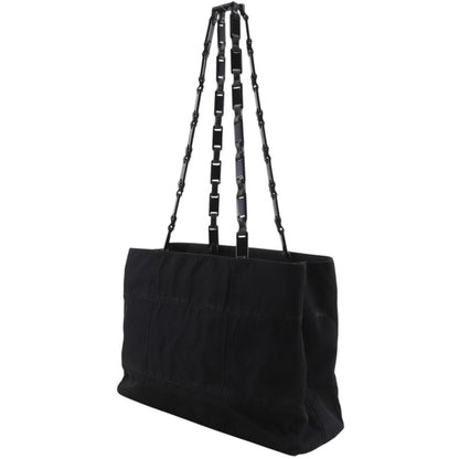 Prada Chain Shoulder Nylon Nero Black Tote Bag — view 2