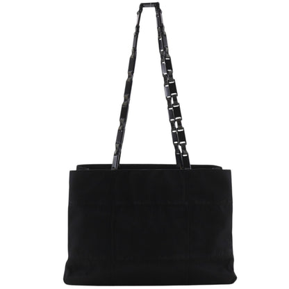 Prada Chain Shoulder Nylon Nero Black Tote Bag