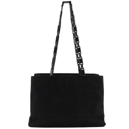 Prada Chain Shoulder Nylon Nero Black Tote Bag