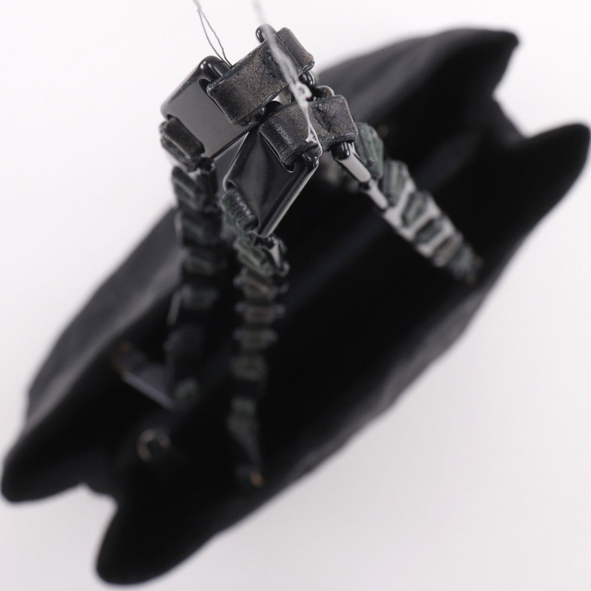 Prada Chain Shoulder Nylon Nero Black Tote Bag — view 5