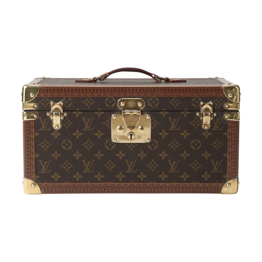 Louis Vuitton Monogram Attache Case Boite Buteil Trunk Brown