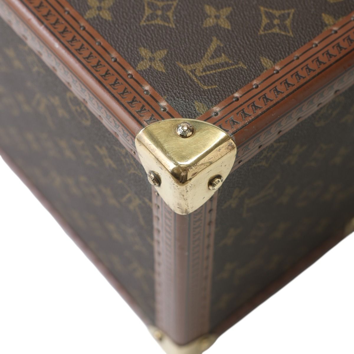 Louis Vuitton Monogram Attache Case Boite Buteil Trunk Brown — view 8