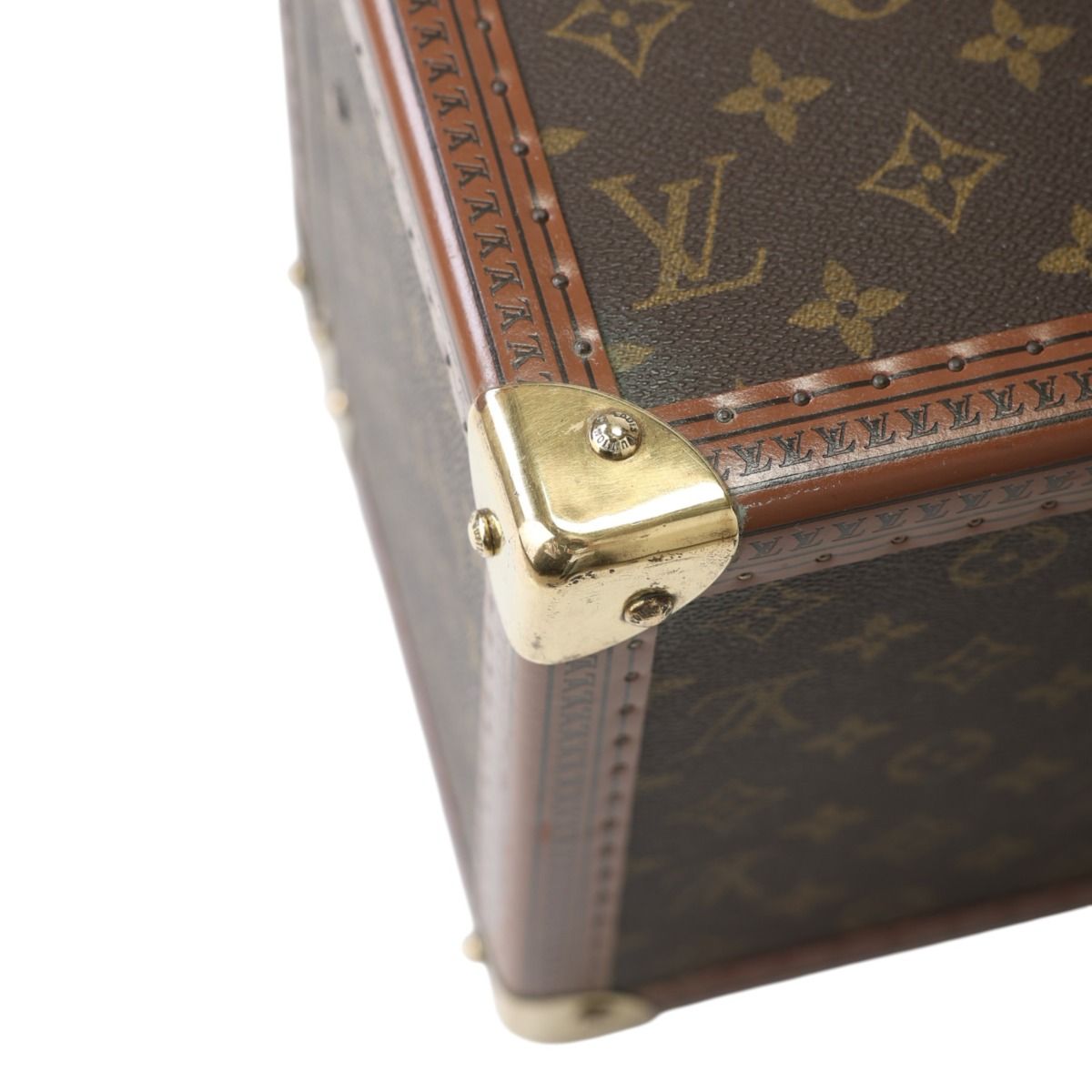 Louis Vuitton Monogram Attache Case Boite Buteil Trunk Brown — view 7