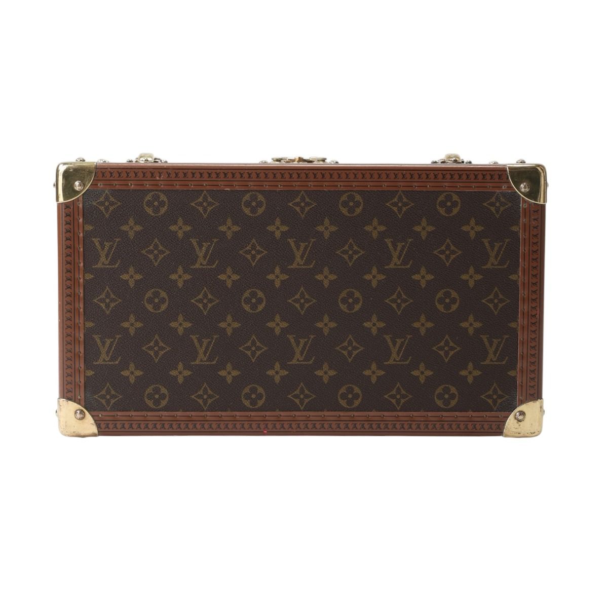 Louis Vuitton Monogram Attache Case Boite Buteil Trunk Brown — view 4