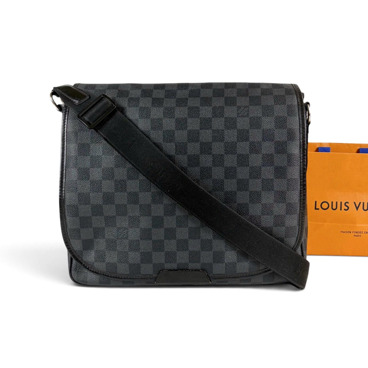 Louis Vuitton Damier Graphite District MM Cross Belt Bag