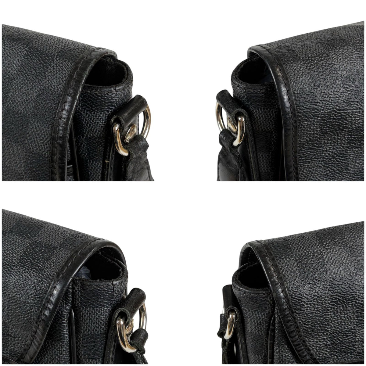 Louis Vuitton Damier Graphite District MM Cross Belt Bag — view 7