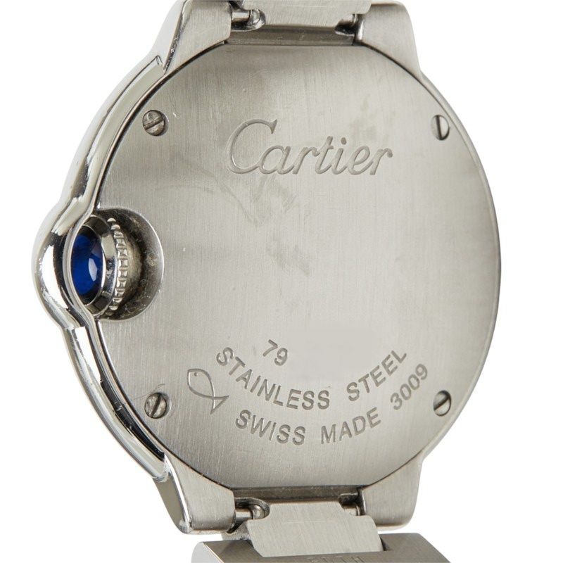 Cartier Ballon Bleu SM de Diamond Watch Silver Stainless Steel — view 6