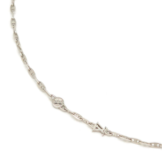 Louis Vuitton Necklace LV Speed Silver Colored Metal Length 59.8 LV Signature