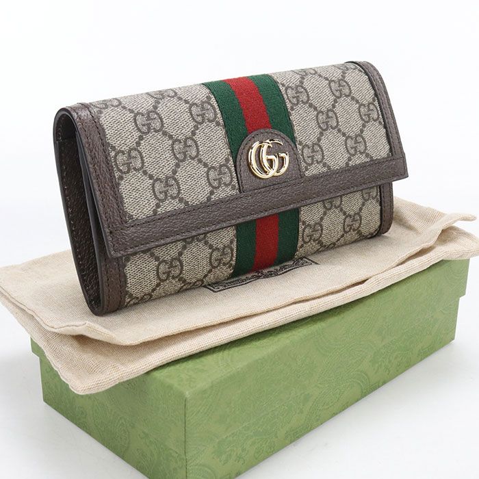 Gucci Continental Wallet Ophidia Bifold GG Supreme
