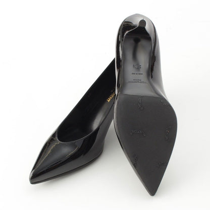 Saint Laurent Kitten 50 Patent Pointed Toe Pumps Black Heels — view 5