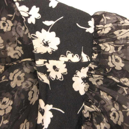 Dolce & Gabbana Shirt Dress Bow Tie Sheer Contrast Floral Pattern Silk Blend — view 6