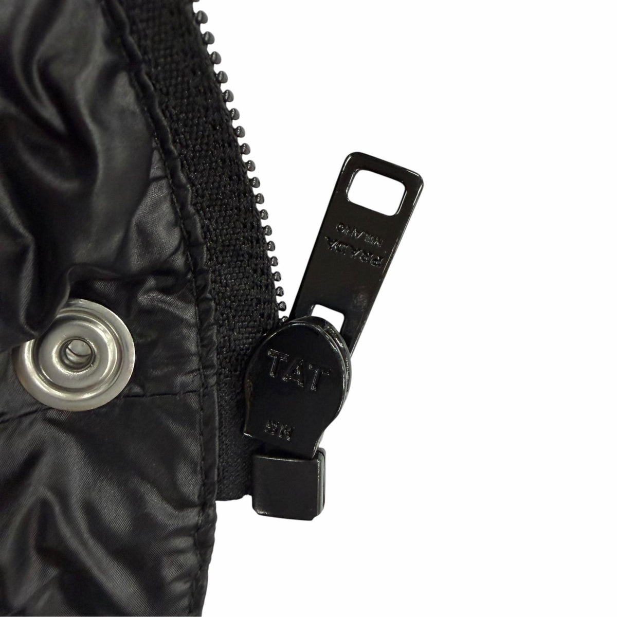 Prada Triangle Logo Cropped Convertible 2-Way Down Vest Black 38 — view 8