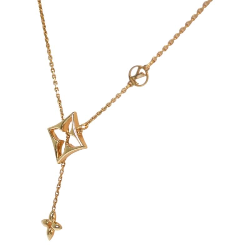Louis Vuitton Necklace LV Flower Glam Metal Gold — view 6