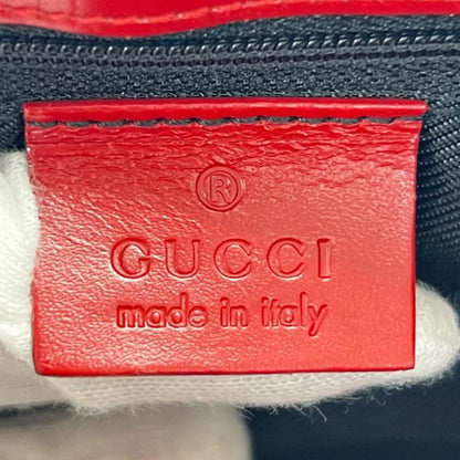 Gucci Handbag Jackie 002 GG Canvas Leather Red Gold — view 5