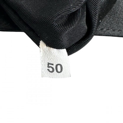 Prada Handbag Clear Hand Triangle Logo Vintage Nylon Black Silver — view 7
