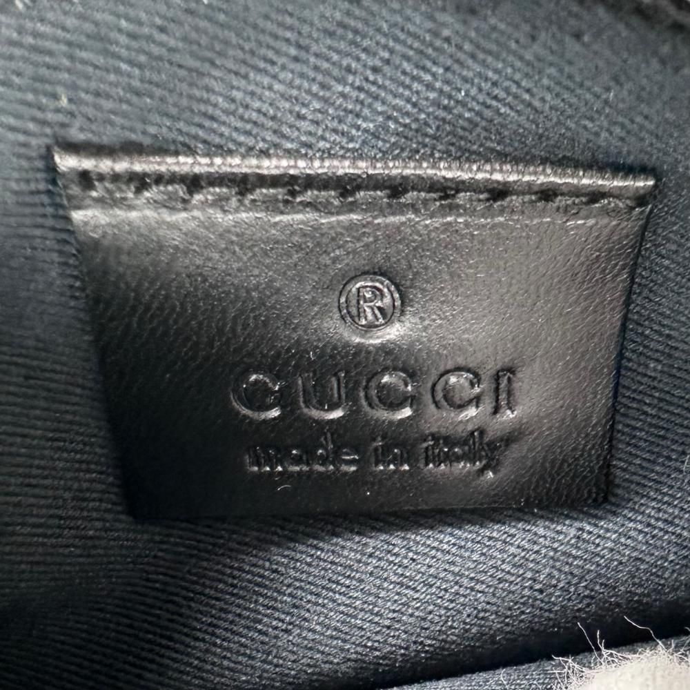 Gucci Tote GG Pattern Shoulder Bag Canvas Leather Black Silver — view 5