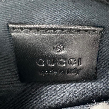 Gucci Tote GG Pattern Shoulder Bag Canvas Leather Black Silver — view 5