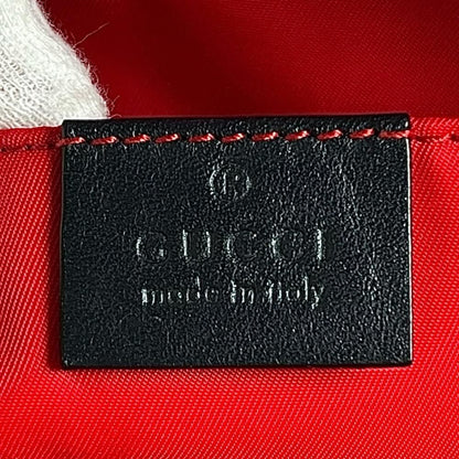 Gucci Handbag Multi Pocket Leather GG Wool Red Blue Silver — view 5
