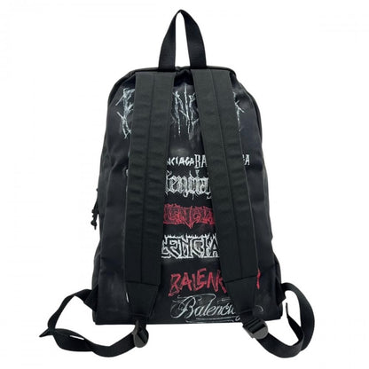 Balenciaga Backpack Explorer DIY Metal Allover Nylon Polyester Black — view 2