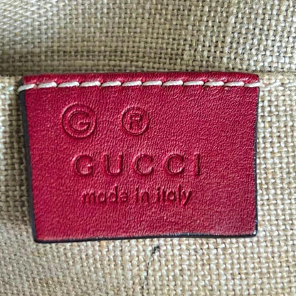 Gucci Shoulder Bag Micro Guccissima Dome Leather Red Gold — view 5