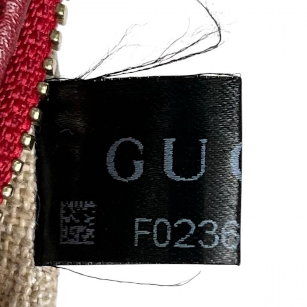 Gucci Shoulder Bag Micro Guccissima Dome Leather Red Gold — view 7