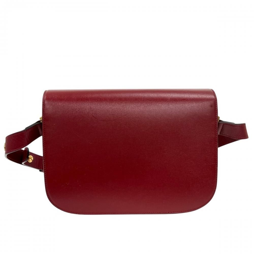 Gucci Shoulder Bag Horsebit 1955 Leather Red Gold — view 2