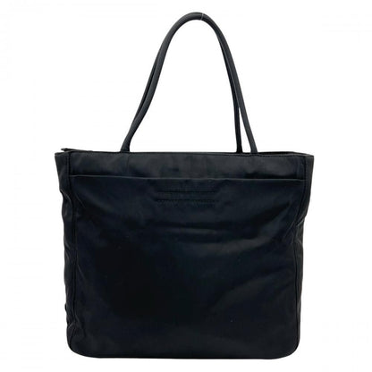 Prada Tote Bag Tessuto Triangle Logo Nylon Black Silver — view 2