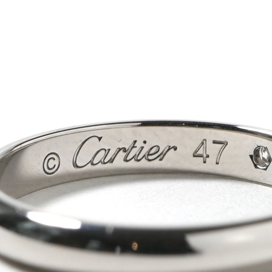 Cartier Wedding Ring Diamond 1895 Silver — view 3