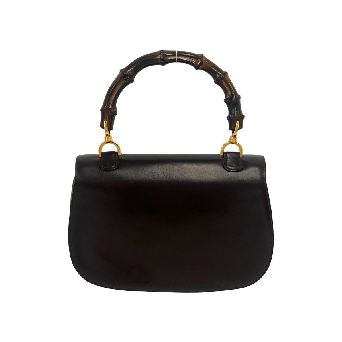 Gucci Vintage Bamboo Leather Handbag Mini Tote Brown — view 2