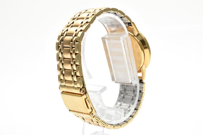 Gucci Quartz Watch Gold Dial 2 Hand Roman Numeral Bezel Plate Stainless Steel — view 8