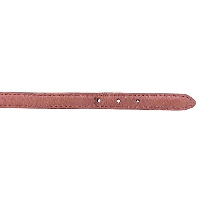 Miu Miu Bracelet Heart Leather Pink Logo Charm — view 4