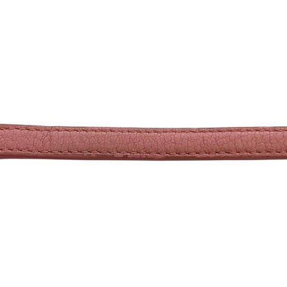Miu Miu Bracelet Heart Leather Pink Logo Charm — view 8