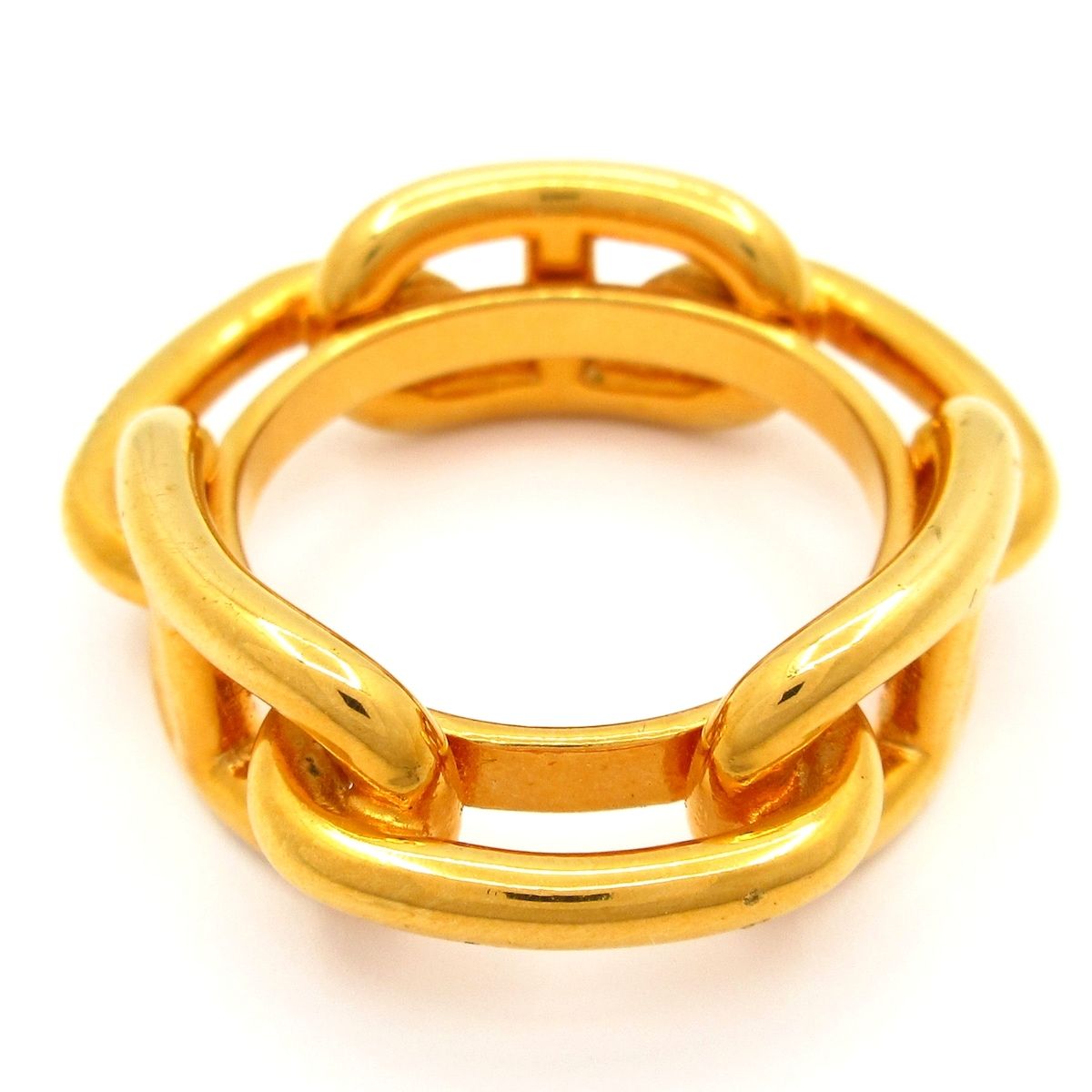Hermes Scarf Ring Chaine D'ancre Gold — view 2