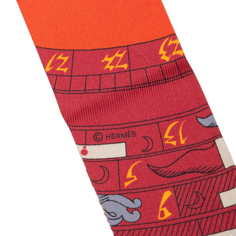 Hermes Twilly Astrologie Astrology Scarf Multicolor Silk — view 5