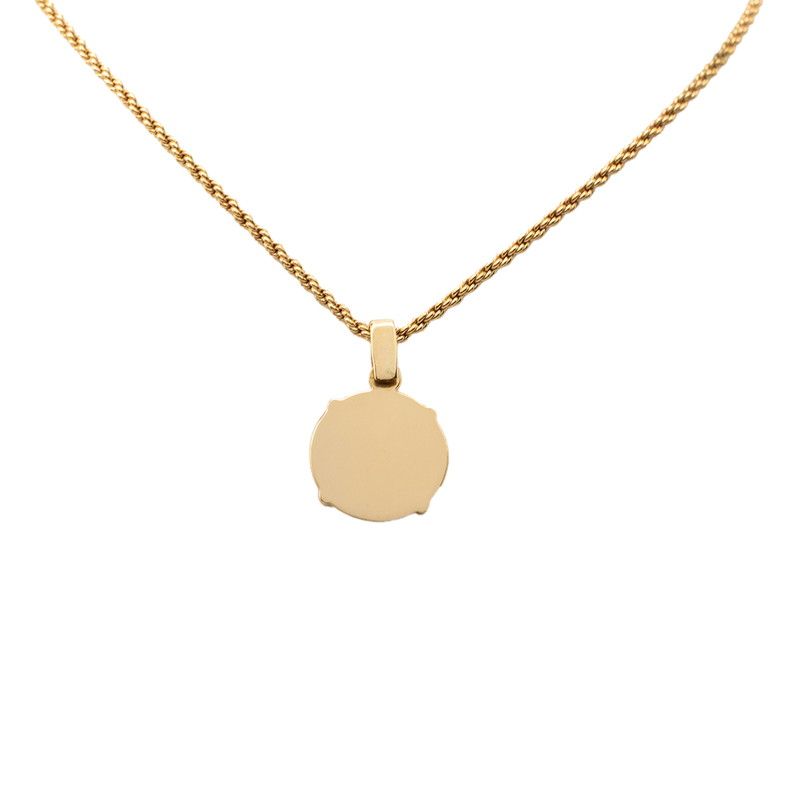 Dior Logo Necklace Gold Black Plated — view 2