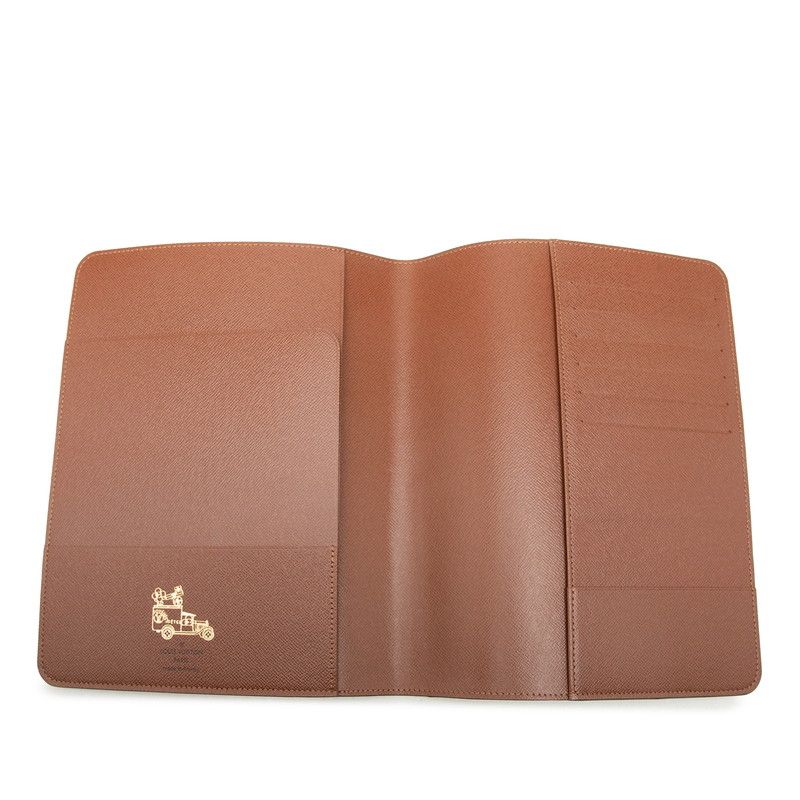 Louis Vuitton Monogram Agenda Bureau Cover Note Brown Leather — view 5