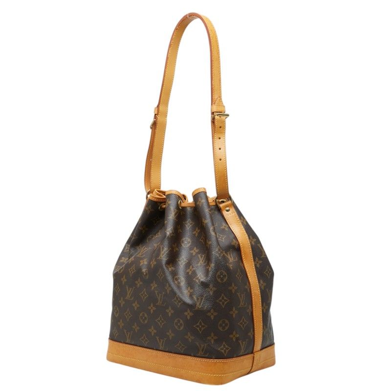 Louis Vuitton Monogram Noe Bag Brown Leather — view 2