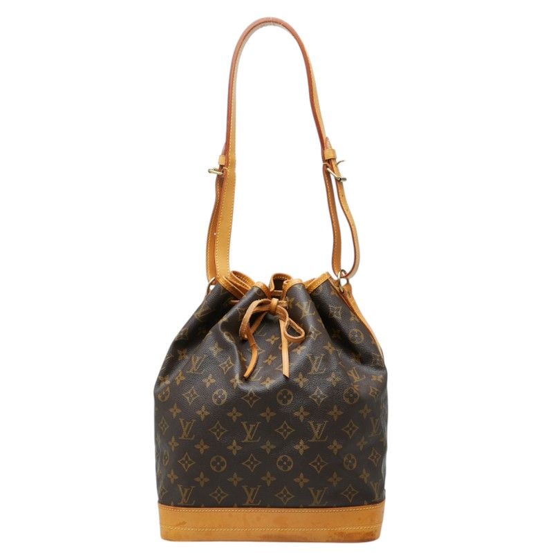 Louis Vuitton Monogram Noe Bag Brown Leather