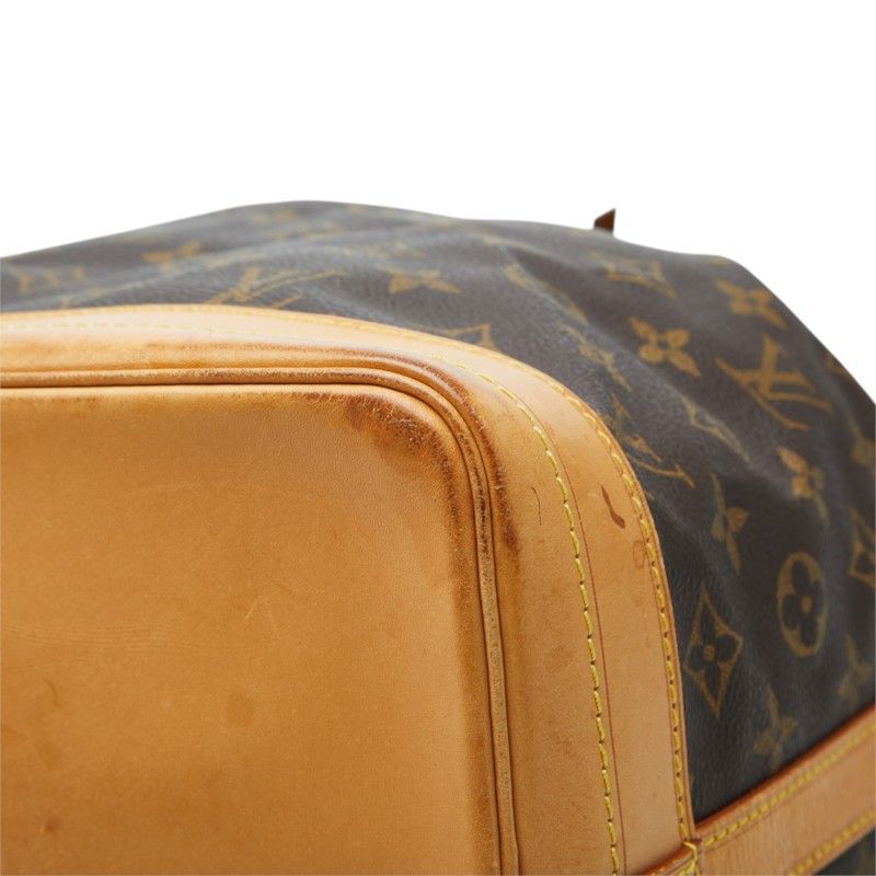 Louis Vuitton Monogram Noe Bag Brown Leather — view 4