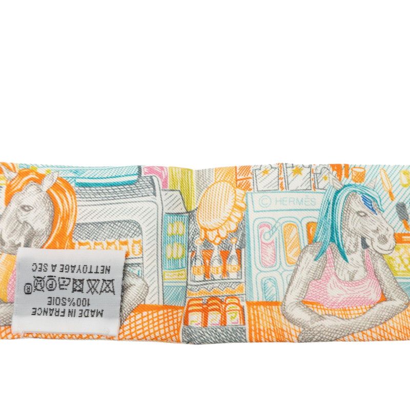 Hermes Twilly City of Light Scarf Multicolor Silk — view 4