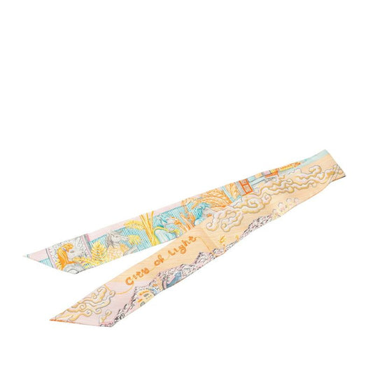 Hermes Twilly City of Light Scarf Multicolor Silk