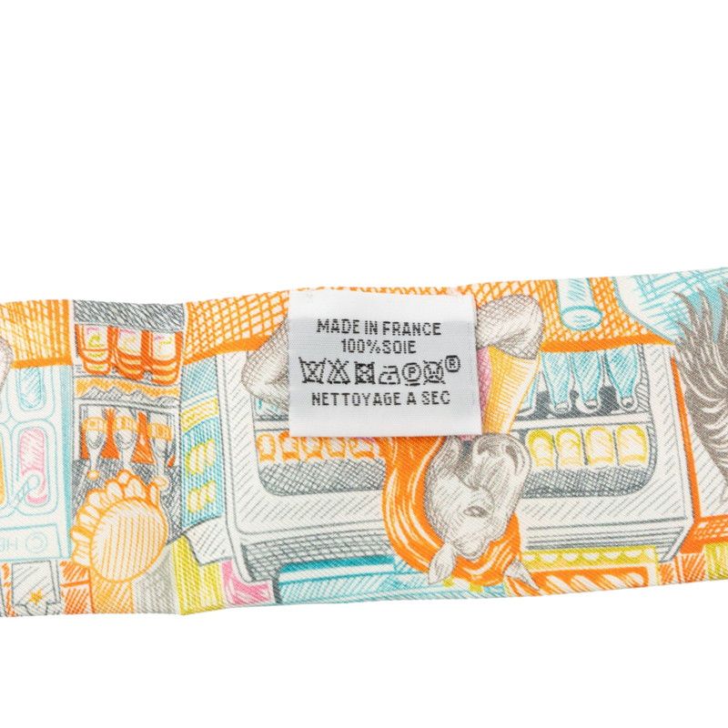 Hermes Twilly City of Light Scarf Multicolor Silk — view 5