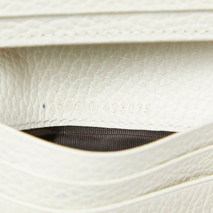 Gucci GG Supreme Bifold Wallet Beige White Leather — view 7