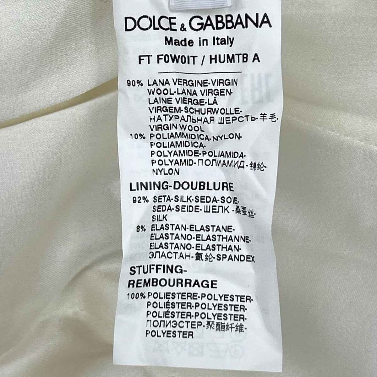 Dolce & Gabbana Natural White Coat 42 — view 5