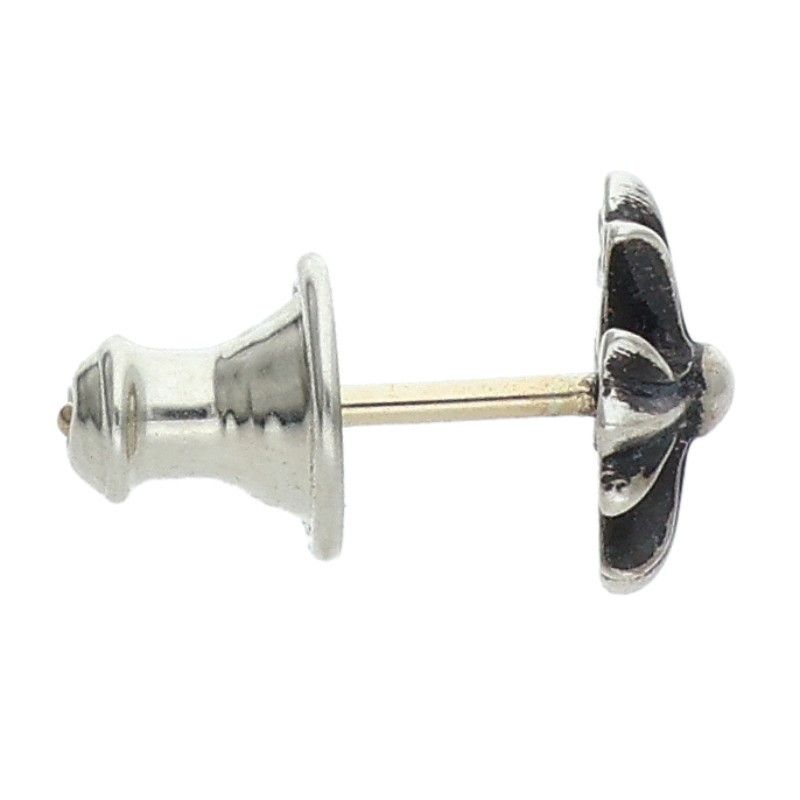 Chrome Hearts CH Pls CH Plus Stud Silver Earrings — view 5