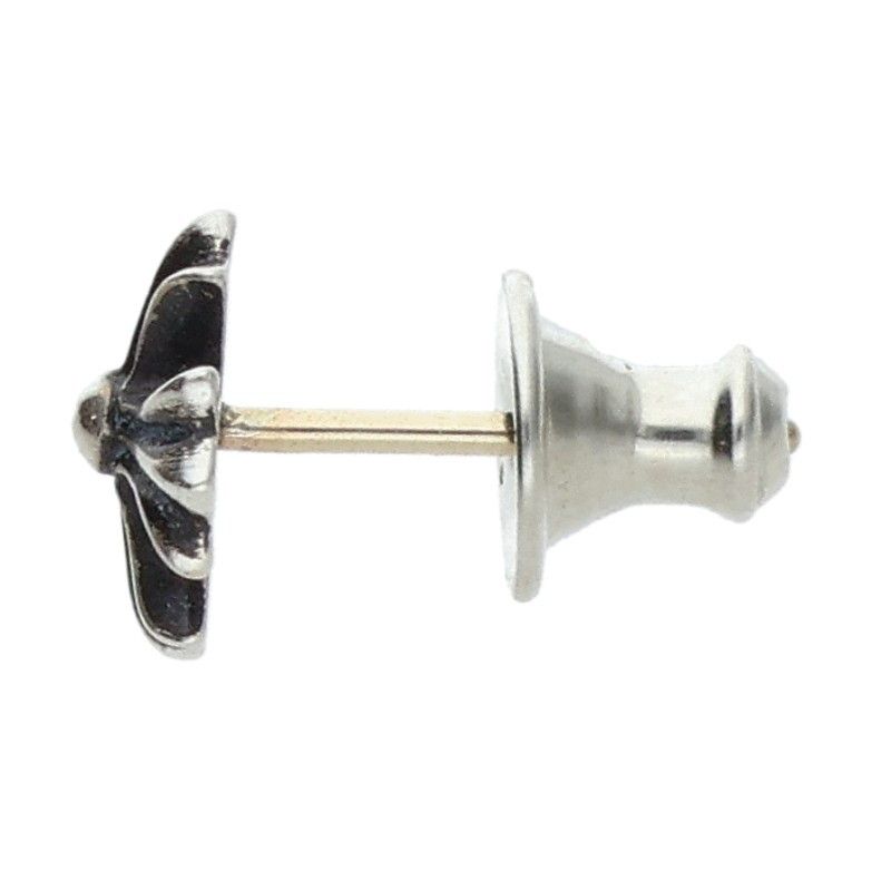 Chrome Hearts CH Pls CH Plus Stud Silver Earrings — view 4